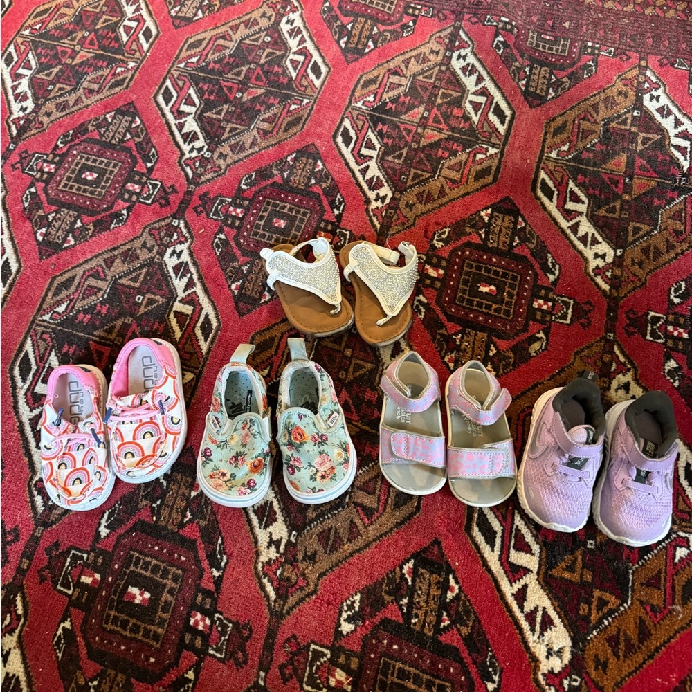 Lot of Baby shoes/sandals/sneakers (Vans, Nike, See Kai Run, Hey Dude)
